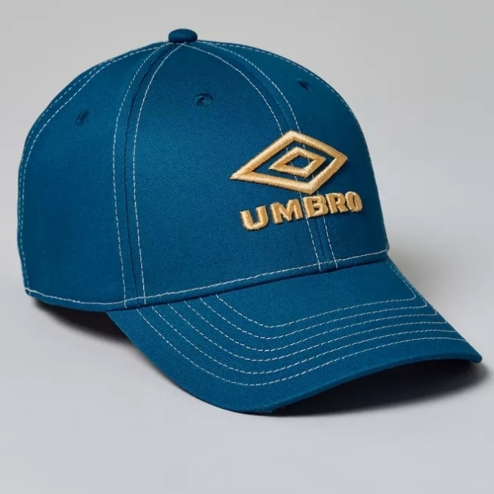 ❤️BUY 2 GET 1 FREE  Umbro Stacked 3D Logo Hat,Color Green Heron